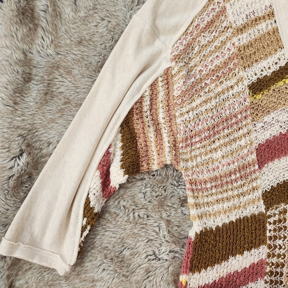 Free People Bayside‎ Pullover In Romance Combo Women's Size Large - Picture 5 of 11